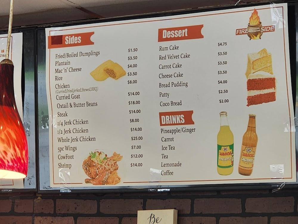Fireside Jamaican Restaurant Menu image 3