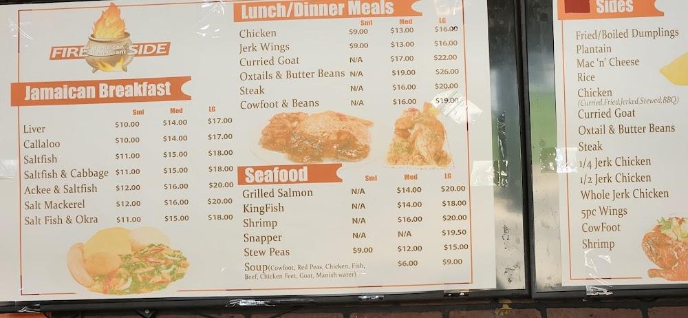 Fireside Jamaican Restaurant Menu image 4